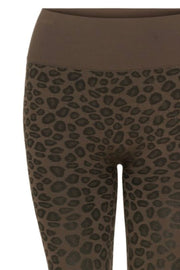 Gepard legging | Coffee | Leggings fra Tim & Simonsen