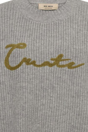 Brynna Create O-Neck Knit | Drizzle | Strik fra Mos Mosh