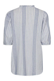 Nollie Blouse 206083 | Brilliant White W Deep Ultrama | Bluse fra Freequent