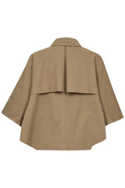 Francis Crop Cape Jacket 30272 | Khaki | Jakke fra Co'couture