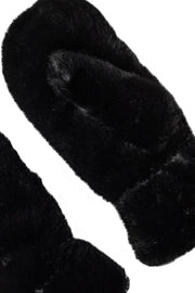 Isabel Pelzfäustling 39061 | Schwarz | Handschuhe von Co'couture