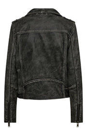 Celia Biker Jacket  | Phantom | Læderjakke fra Mos Mosh