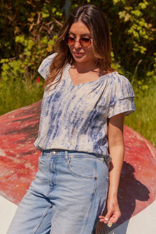 Sunrise Sky Top 35942 | Blue | Bluse fra Co'couture