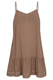 Paula Strap Dress | Light Brown | Kjole fra Liberté