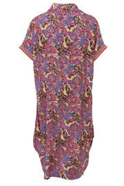 Luna S/S Kaftan Tunic | Royal Berry | Kjole fra Black Colour