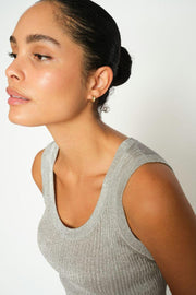 Relena Imanja Knit Tank Top | Silver | Strik fra Mos Mosh