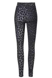 Alma Leggings (Fleece) | Dark Grey Leo | Leggings fra Liberté