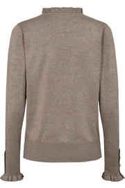 Katie Pullover 205095 | Simply Taupe Mel. | Strik fra Freequent