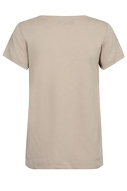 Zibby O-SS Tee  | Feather Gray | T-shirt fra Mos Mosh