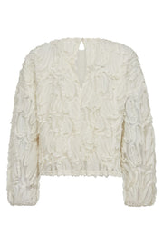 Shania Fluffy Blouse 35889 | Off white | Bluse fra Co'couture