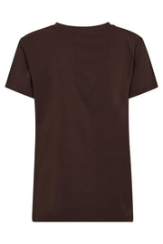 Signature New Tee 33200 | Dark Brown | T-Shirt fra Co'couture