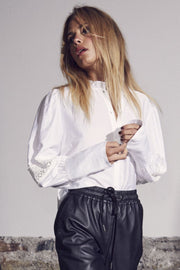 Angus Lace Shirt | White | Skjorte fra Co'couture