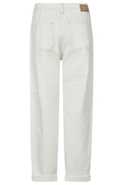 Aymen Melo Pant Ankle | White | Bukser fra Mos Mosh