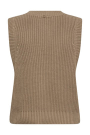 Kirby Knit Vest | Savannah Tan | Strik fra Mos Mosh