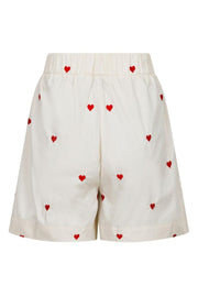 Sakuri Hearts Shorts | Creme | Shorts fra Neo Noir