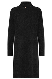 Thora Alyn Knit Dress | Black | Kjole fra Mos Mosh