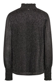 Ximena Glam LS blouse | Phantom | Bluse fra Mos Mosh