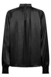 Sille Glossi Blouse | Black | Bluse fra Mos Mosh
