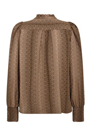 Olly V-Shirt 35970 | Walnut | Bluse fra Co'couture