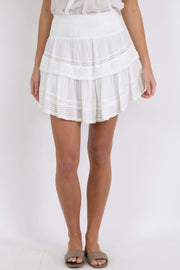 Kenia S Voile Skirt | White | Nederdel fra Neo Noir