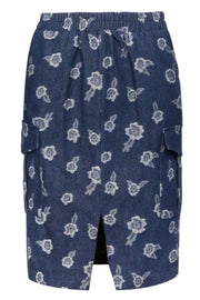 Mitty Cargo Skirt | Denim Flower | Nederdel fra Liberté