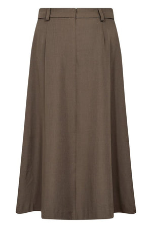 Luna Pocket Pleat Skirt 34222 | Walnut | Nederdel fra Co'couture