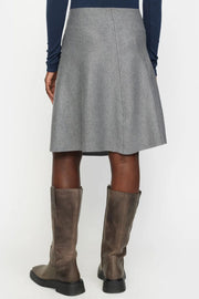 SRHenrietta Short Skirt | Medium Grey Melange | Nederdel fra Soft Rebels