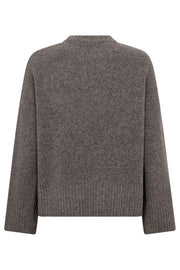 Roger O-Neck Knit 32196 | Walnut | Strik fra Co'couture