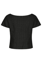Tango Boucle Top | Black | Bluse fra Neo Noir