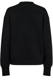 Dakota O-LS Glam Sweatshirt | Black | Sweats fra Mos Mosh