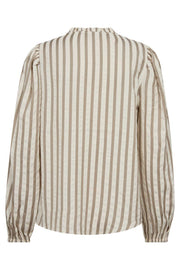 Noto Blouse 204913 | Star Off-White W. Desert Taupe | Bluse fra Freequent