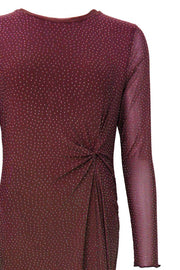 Alexis Dress W/Stones | Plum | Kjole fra Black Colour