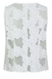 Alboa Embroidery Top | Off White | Bluse fra Neo Noir