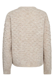 Jasmin Pullover 204795 | Moonbeam Melange | Strik fra Freequent