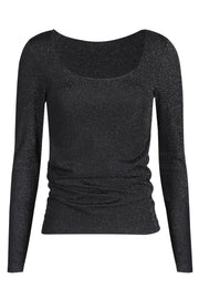 Nuno Ls Turn Top | Black | Bluse fra Liberté