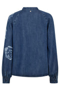 Ova Dinem Blouse | Dark Blue | Bluse fra Mos Mosh