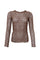 Cecily Lace Blouse 41288 | Coffee | Black Colour