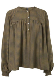 Nella Blouse 2808 | Green | Bluse fra Prepair