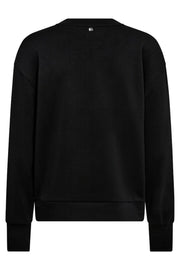 Neve O-LS Glam Sweatshirt | Black | Sweats fra Mos Mosh