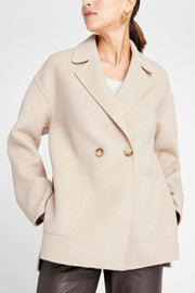 Elia wool coat 54308 | Beach Sand | Frakker fra Gustav