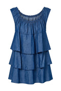 Donna Denim Top | Denim | Top fra Avery