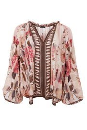 Rosewood Blouse | Creme Rose | Bluse fra Black Colour