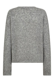 Mape O-Neck Knit | Grey Melange | Strik fra Mos Mosh