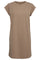 Ulla Tshirt Dress | Dusty Light Brown | Kjole fra Liberté