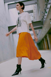 Simi Skirt 203334 | Flame Orange | Nederdel fra Copenhagen Muse