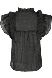 Jayla Bedazzled Top | Black | Top fra Neo Noir