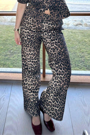 Yana Leo Long Pants 162924 | Leopard | Bukser fra Neo Noir