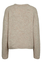 Fro Heart Pullover | Ivory Rose Heart | Strik fra Liberté