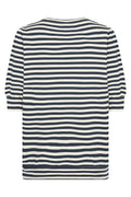 Tini Stripe Kurzarm | Blau | Bluse von Statebird – nedsat