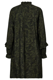 Molin Dress 207074 | Kombu Green W. Black | Kjole fra Freequent